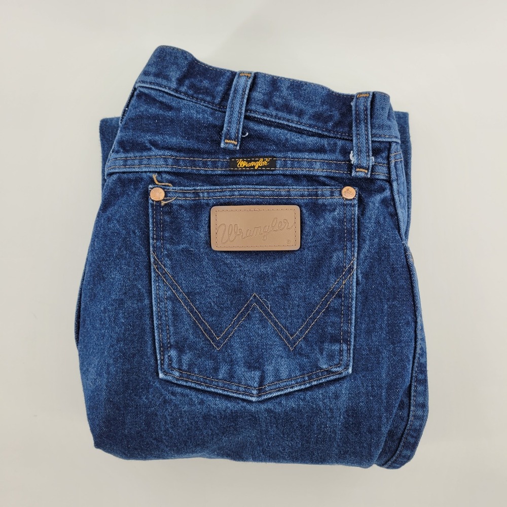Wrangler 13MWZ Cowboy Cut Jeans Mens 33x36 Blue Denim Original Fit Straight Leg